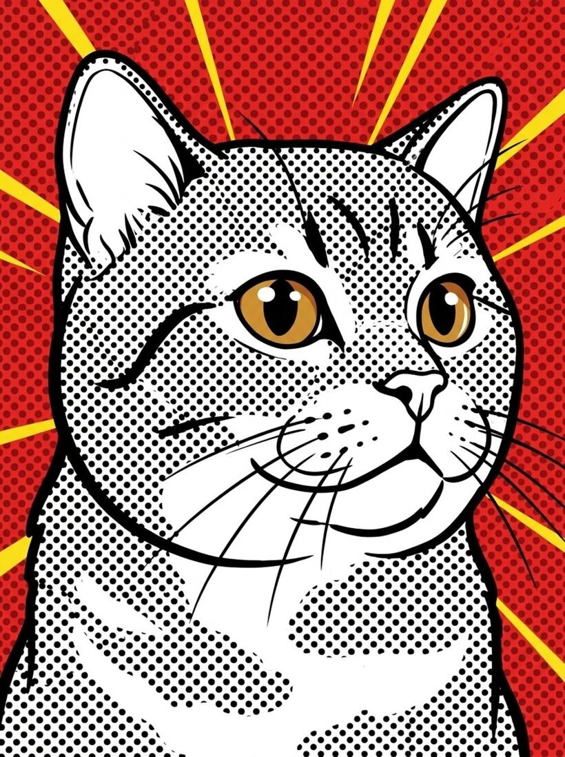 Pop Art pet portrait example