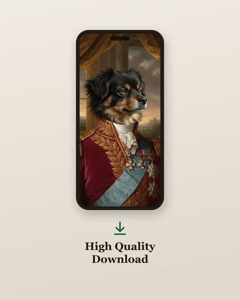Digital file pet portrait