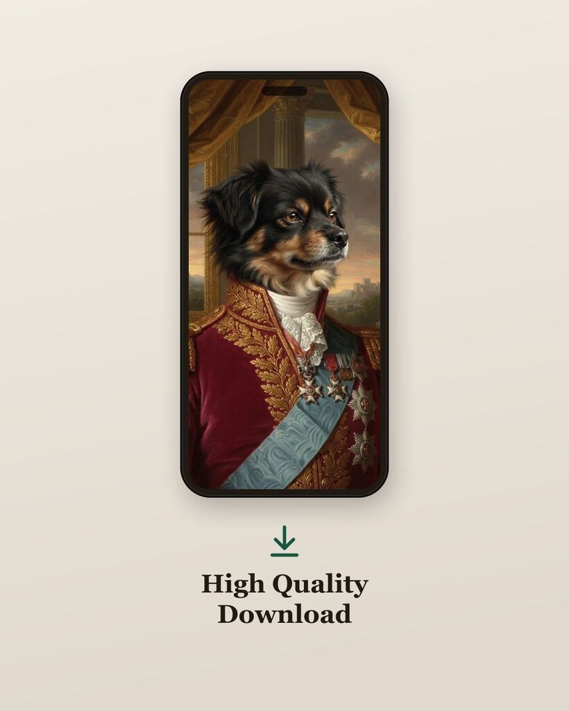 Digital file pet portrait